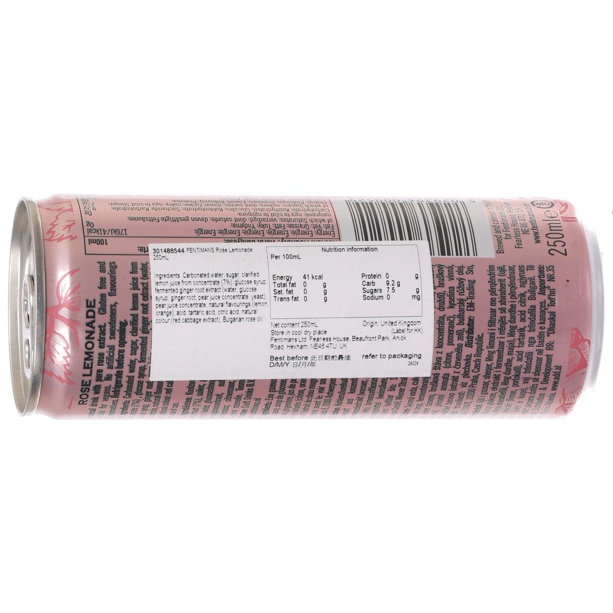 FENTIMANS 玫瑰檸檬汽水 [罐裝] (250mL)