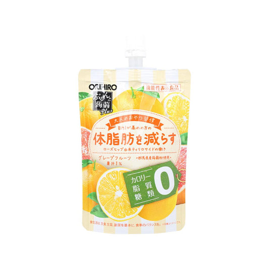 ORIHIRO 蒟蒻飲料 - 西柚味 (零卡路里, 脂肪, 糖) (130g)