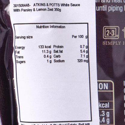 ATKINS & POTTS 荷蘭芹檸檬白汁 (350g)