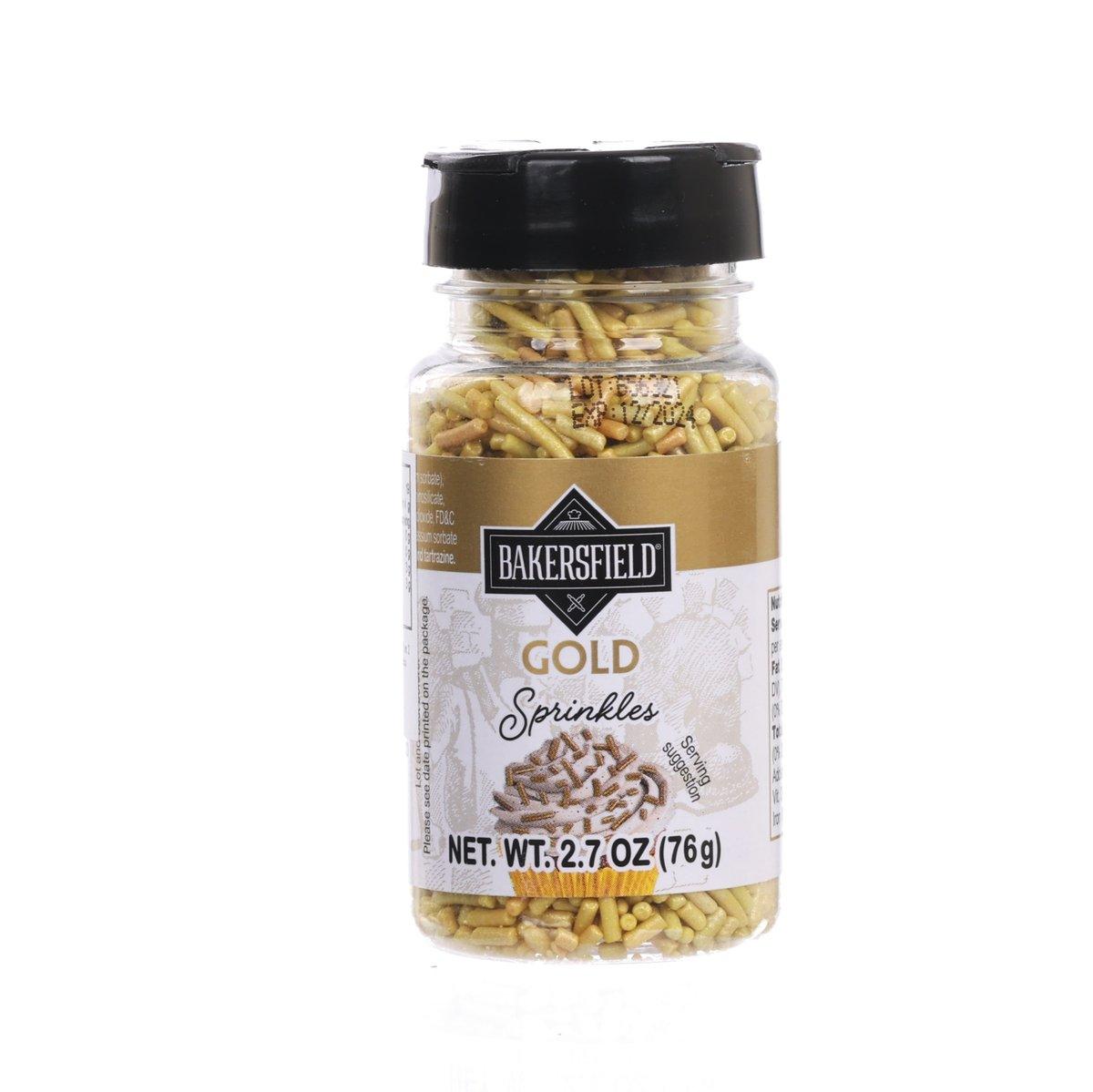 BAKERSFIELD 裝飾糖粒 - 金色 (76g)