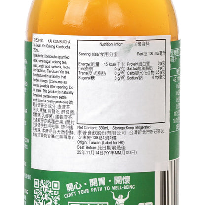 KAI KOMBUCHA 鐵觀音康普茶 (330mL)
