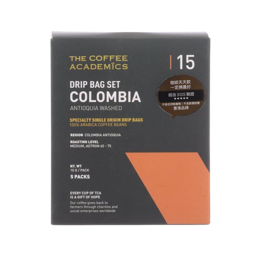 THE COFFEE ACADEMICS 15 哥倫比亞水洗咖啡掛耳包 (5 x 10g)