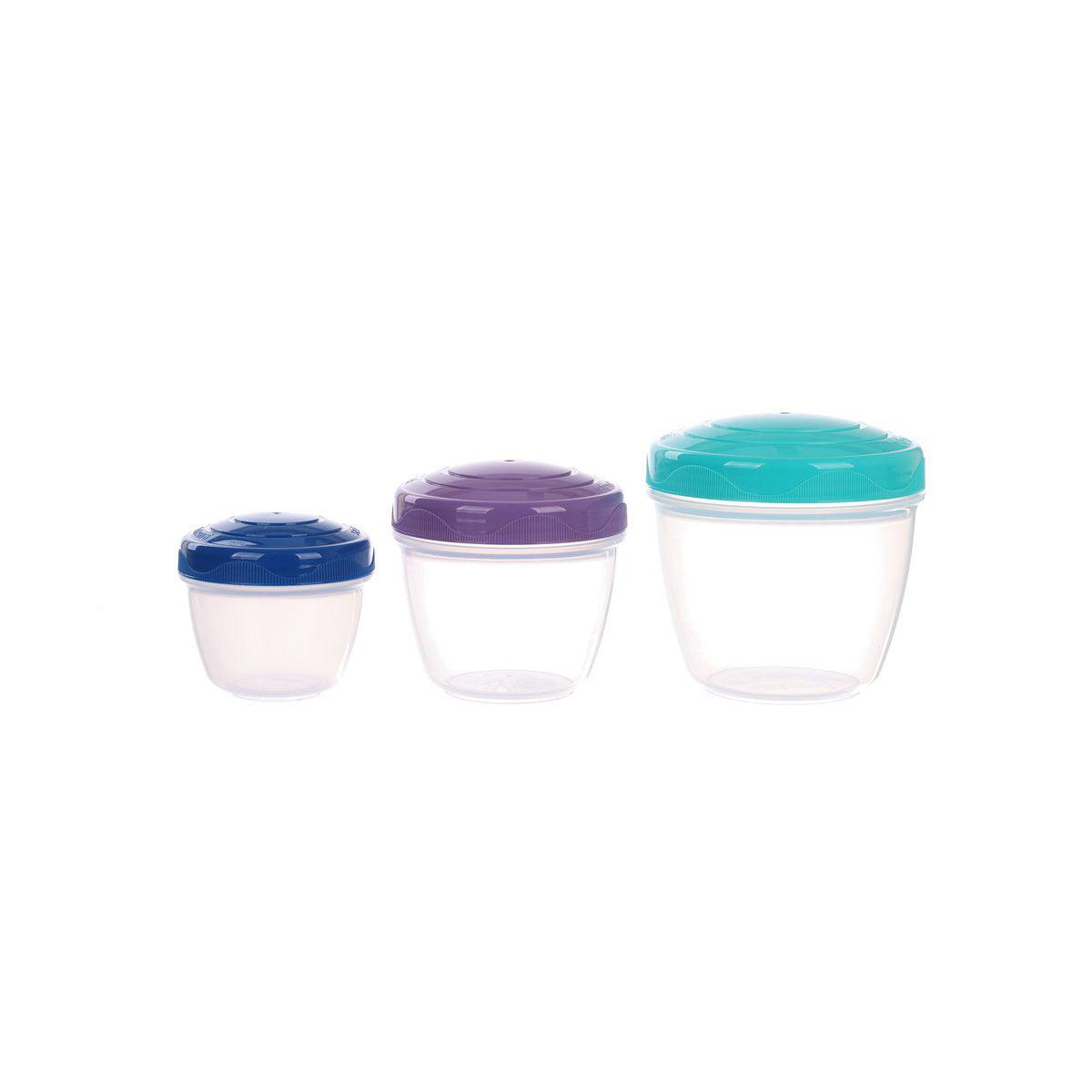 SISTEMA TO GO 保鮮盒三件組合裝 150mL, 300mL, 520mL
