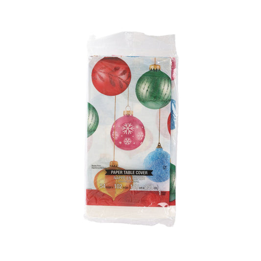 CREATIVE CONVERTING 聖誕派對桌布 - Bright Ornaments