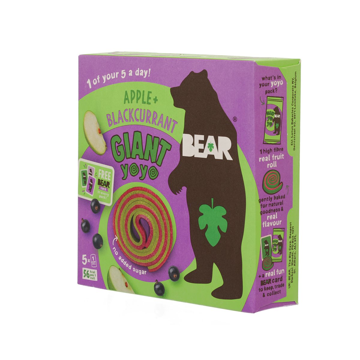 BEAR 蘋果及黑加侖子味水果卷 (100g)