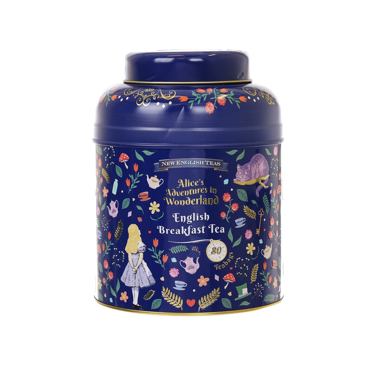NEWENGLISHTEAS 英式早餐茶包 - 愛麗絲夢遊仙境禮罐 (160g)