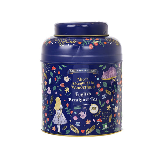NEWENGLISHTEAS 英式早餐茶包 - 愛麗絲夢遊仙境禮罐 (160g)