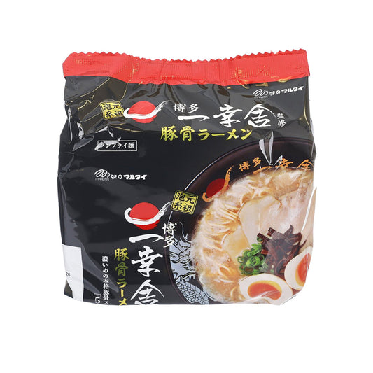 MARUTAI 博多一幸舍監修博多豬骨湯袋裝麵 (5 x 91g)