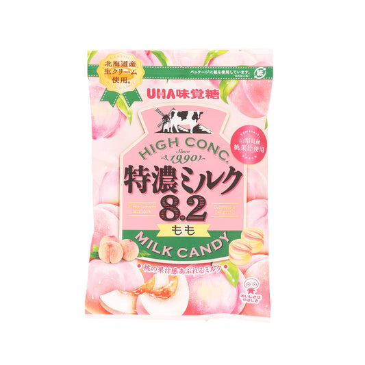 UHA 味覺糖 特濃8.2牛奶糖 - 桃 (68g)