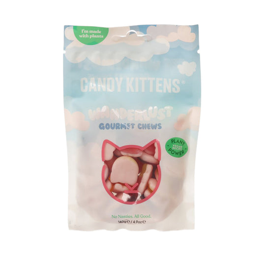 CANDY KITTENS 純素果汁雙層泡沫貓貓軟糖 - 草莓+黑加侖子+橙+熱情果味 (140g)