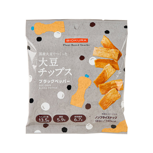 BIOKURA 黃豆脆片 - 黑胡椒味 (35g)