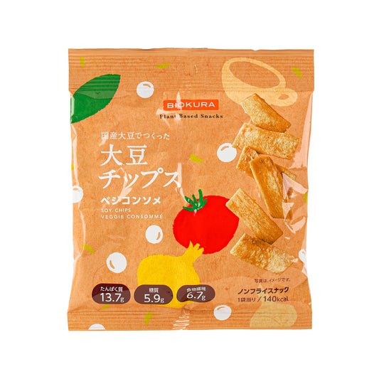 BIOKURA 黃豆脆片 - 蔬果法式清湯味 (35g)