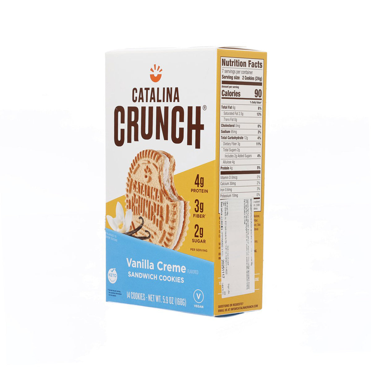 CATALINA CRUNCH 雲呢拿忌廉味夾心曲奇餅 (168g)