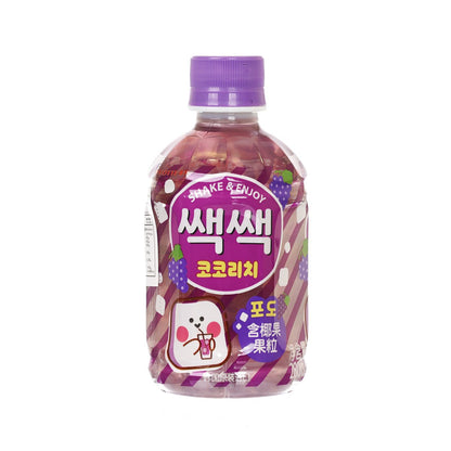 樂天 粒粒椰果飲 - 提子味 [膠樽裝] (280mL)