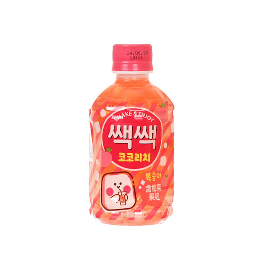 樂天 粒粒椰果飲 - 蜜桃味 [膠樽裝] (280mL)