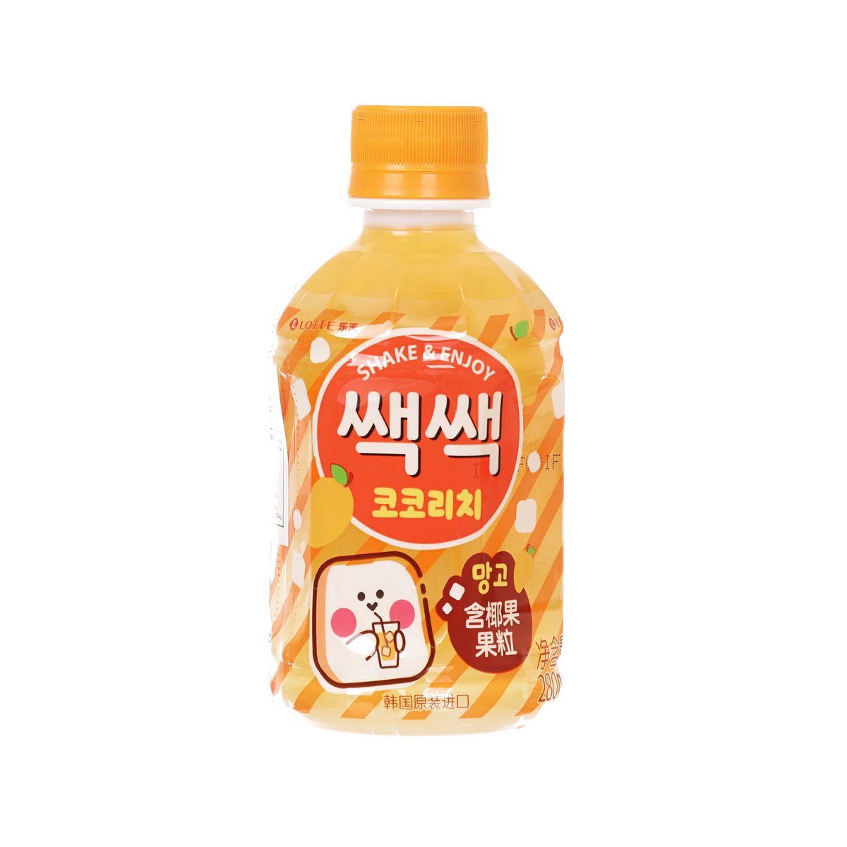 樂天 粒粒椰果飲 - 芒果味 [膠樽裝] (280mL)