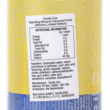 CANDY CAN 無糖有氣香蕉味飲品 (迷你兵團限量版) [罐裝] (330mL)