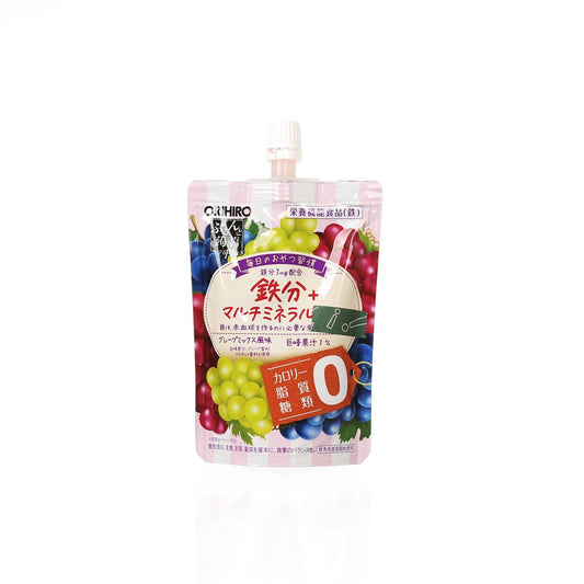 ORIHIRO 蒟蒻飲料 - 什錦提子味 (零卡路里, 脂肪, 糖) (130g)