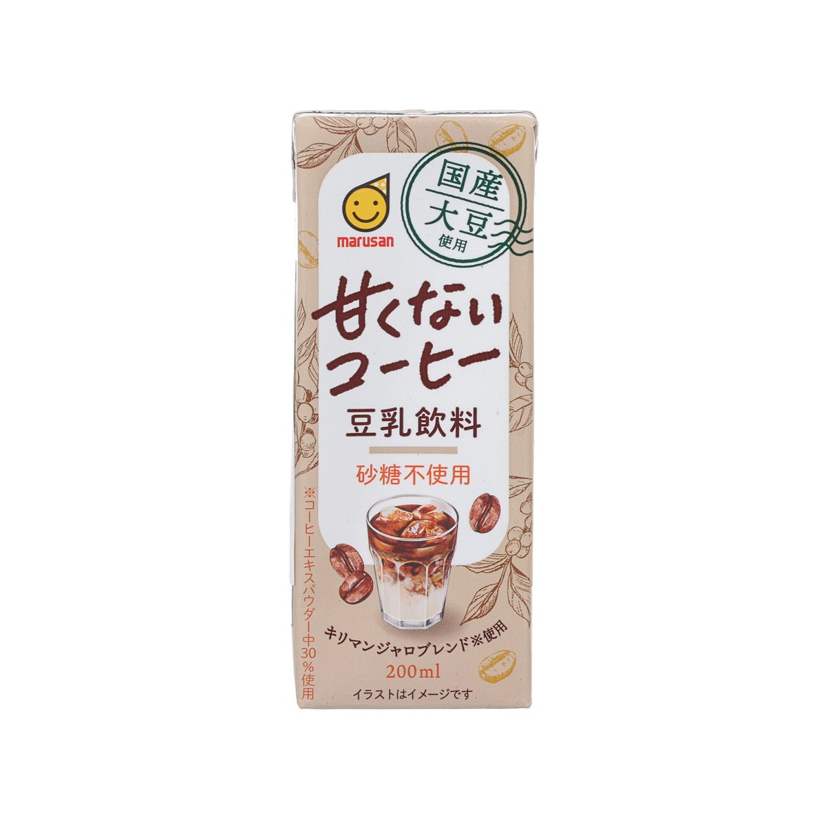 MARUSAN 無糖豆奶咖啡 [紙包裝] (200mL)