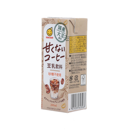 MARUSAN 無糖豆奶咖啡 [紙包裝] (200mL)