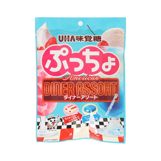 UHA 味覺糖 Puccho 袋裝果粒軟糖 (士多啤梨奶昔和雪糕梳打味) (65g)