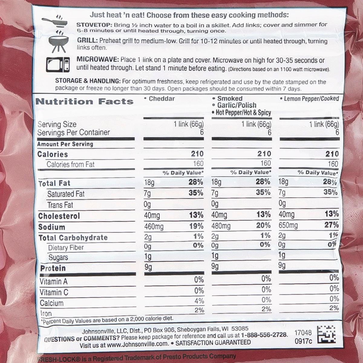 JOHNSONVILLE 煙燻辣椒腸 (360g)