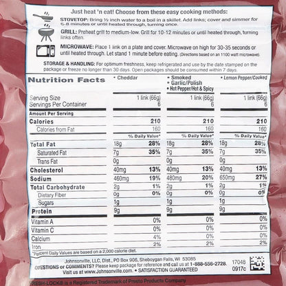 JOHNSONVILLE 煙燻辣椒腸 (360g)